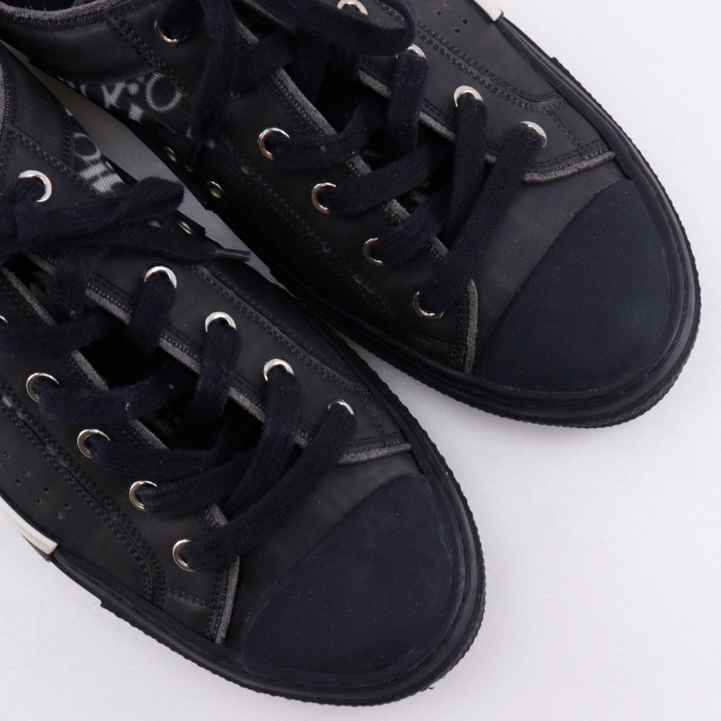 Dior Oblique Nylon Canvas Lava Black Sneakers — view 4