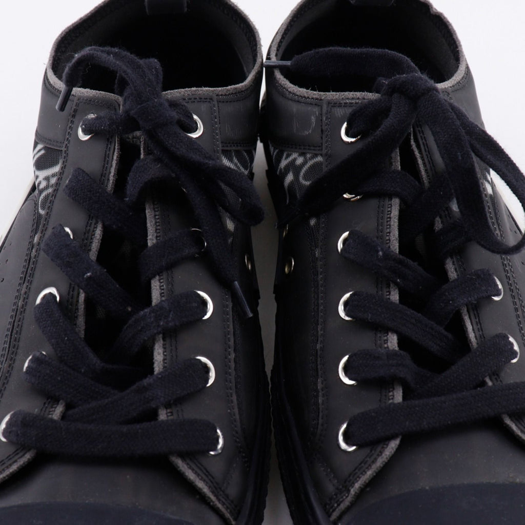 Dior Oblique Nylon Canvas Lava Black Sneakers — view 7