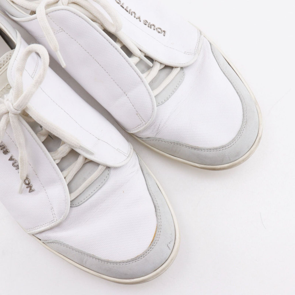 Louis Vuitton Leather White Sneakers — view 4
