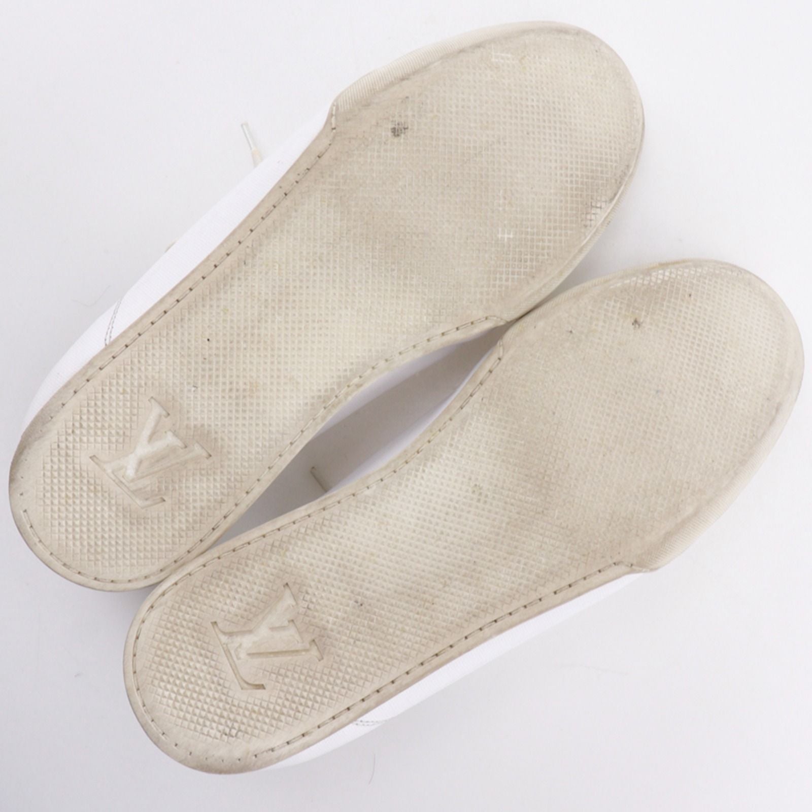 Louis Vuitton Leather White Sneakers — view 5