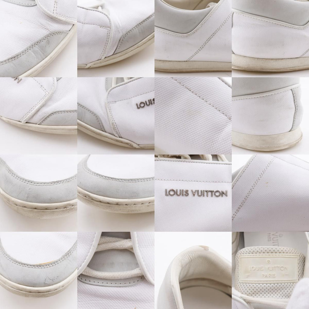 Louis Vuitton Leather White Sneakers — view 9
