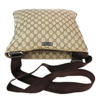Gucci GG Supreme Shoulder Bag Brown Leather — view 6