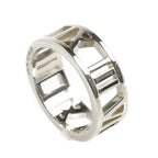 Tiffany & Co 925 Sterling Silver Atlas Open Heart Ring — view 2