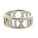Tiffany & Co 925 Sterling Silver Atlas Open Heart Ring — view 3