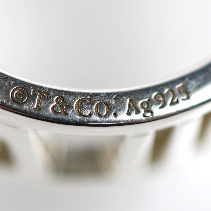Tiffany & Co 925 Sterling Silver Atlas Open Heart Ring — view 5