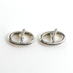 Hermes 925 Sterling Silver Chaine D'ancre Farandole TPM Earrings — view 5