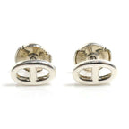 Hermes 925 Sterling Silver Chaine D'ancre Farandole TPM Earrings — view 3