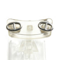 Hermes 925 Sterling Silver Chaine D'ancre Farandole TPM Earrings