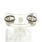Hermes 925 Sterling Silver Chaine D'ancre Farandole TPM Earrings