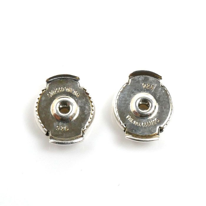 Hermes 925 Sterling Silver Chaine D'ancre Farandole TPM Earrings — view 6