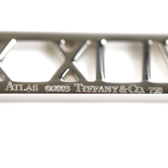 Tiffany & Co 18k White Gold Atlas Open Heart Necklace 41 cm — view 6