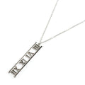 Tiffany & Co 18k White Gold Atlas Open Heart Necklace 41 cm