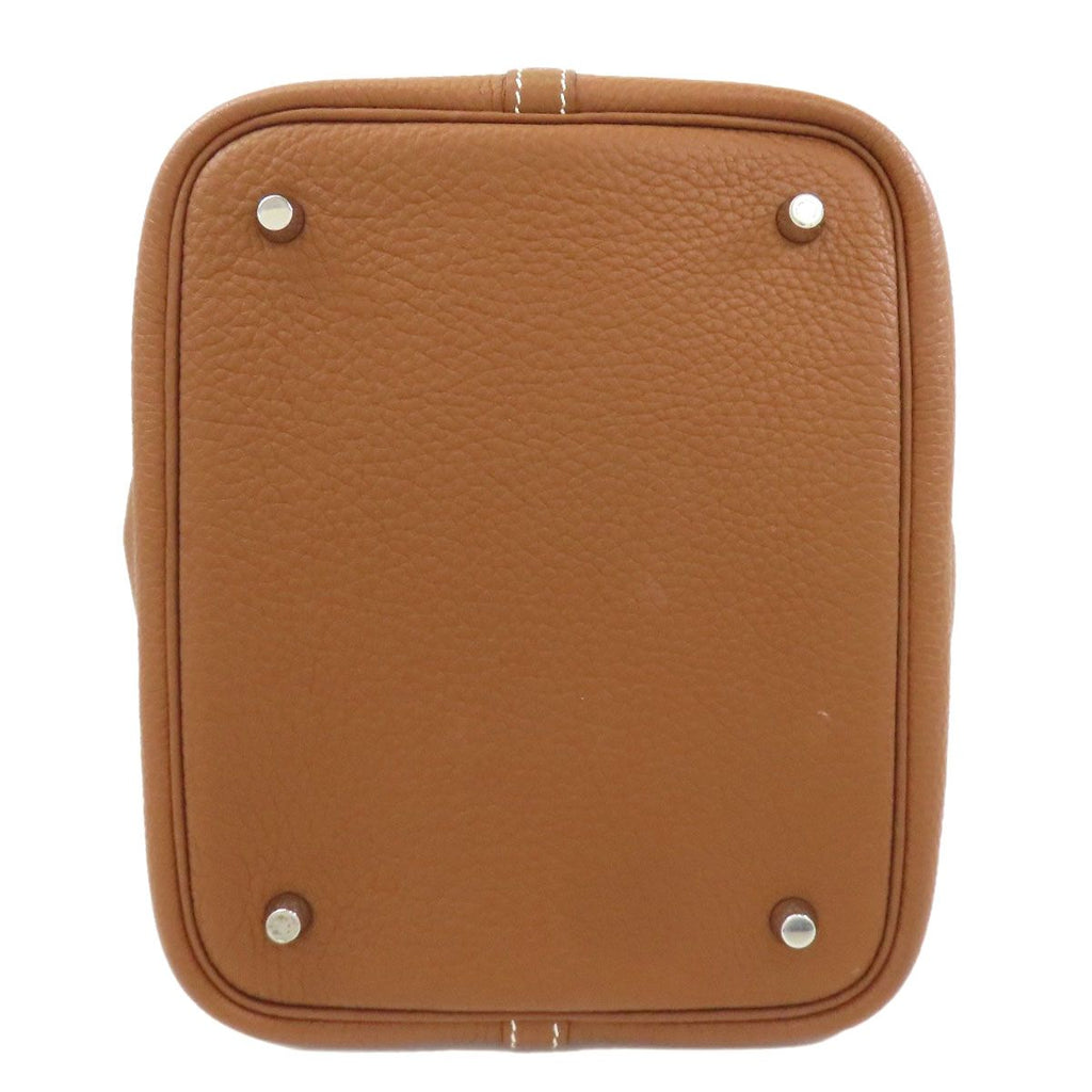 Hermes Picotin Lock Gold Silver Handbag Taurillon — view 4