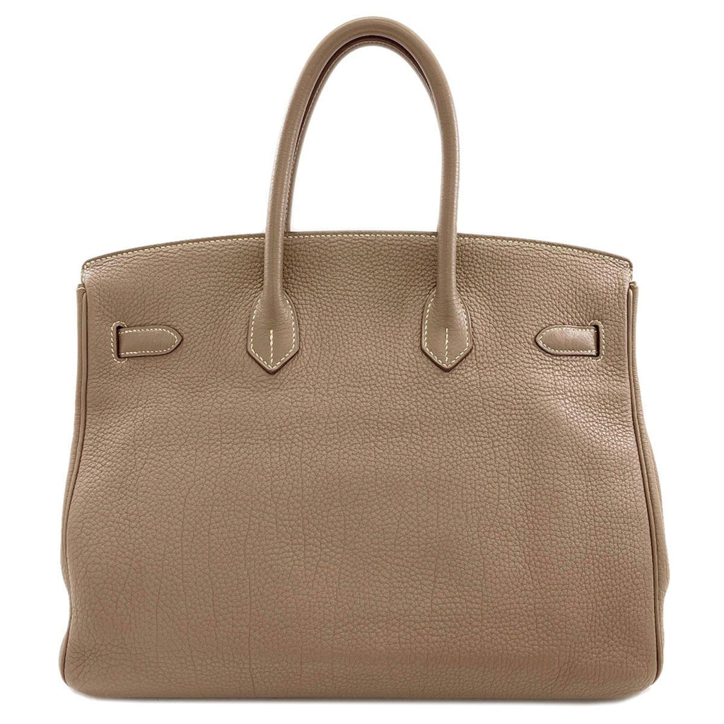 Hermes Birkin 35 Etoupe Silver Handbag Togo — view 2