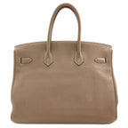 Hermes Birkin 35 Etoupe Silver Handbag Togo — view 2