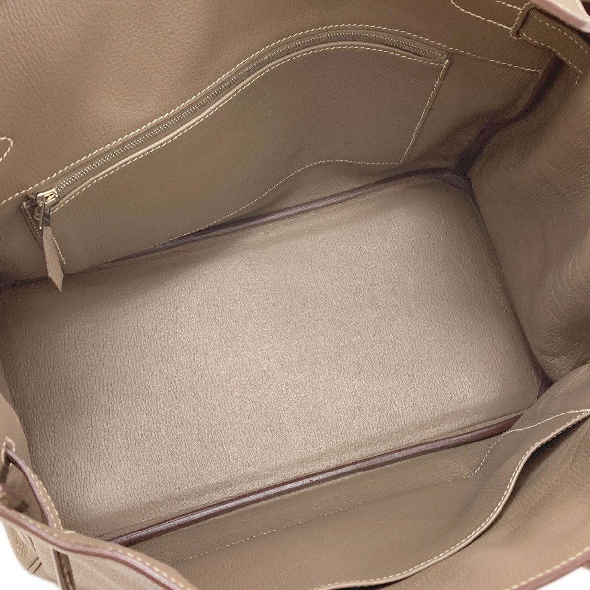 Hermes Birkin 35 Etoupe Silver Handbag Togo — view 5