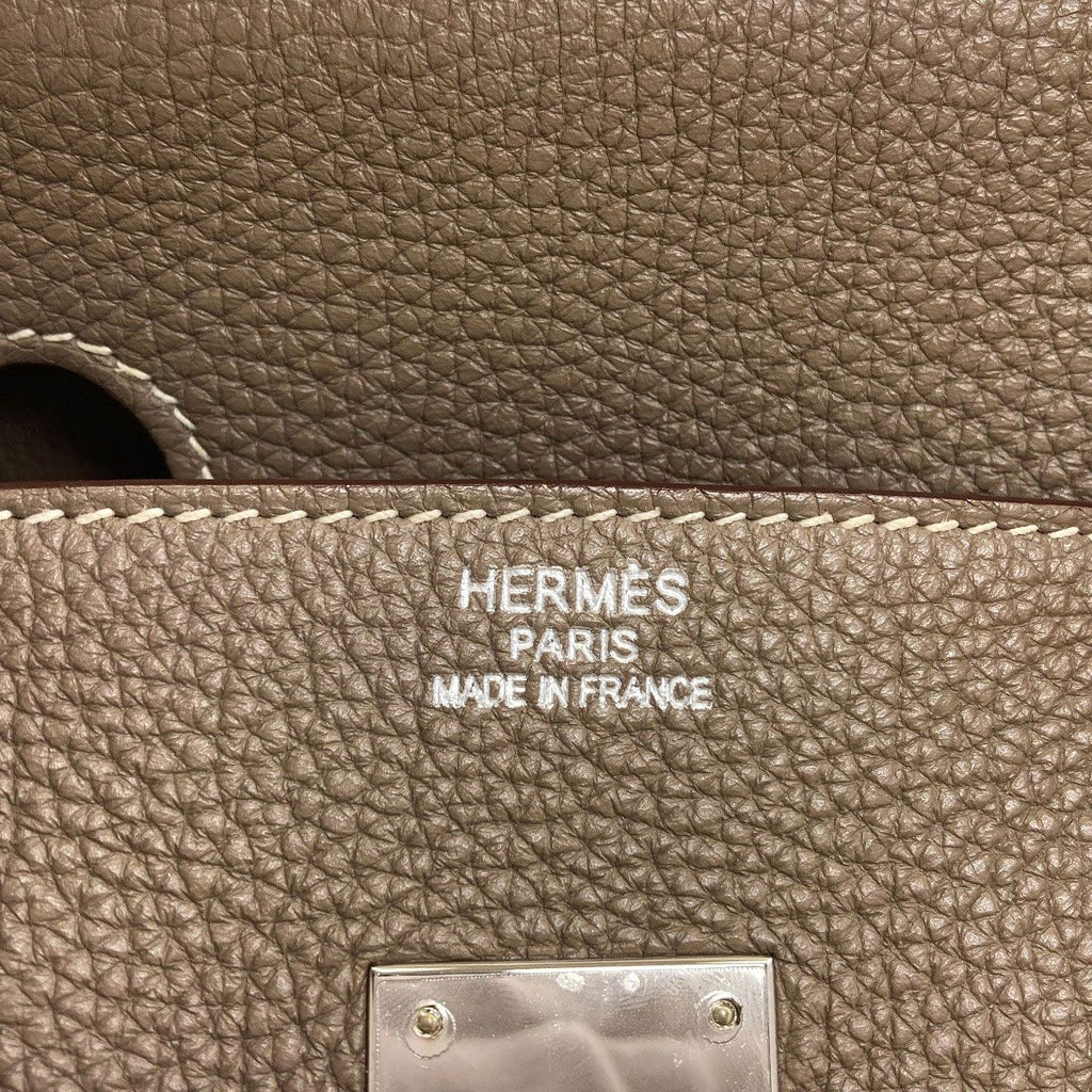Hermes Birkin 35 Etoupe Silver Handbag Togo — view 6