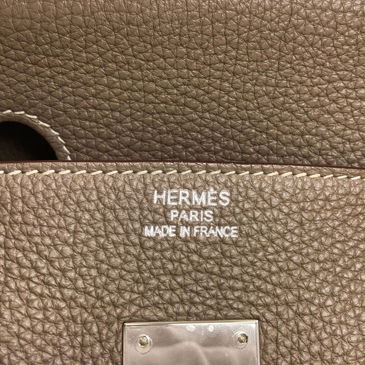 Hermes Birkin 35 Etoupe Silver Handbag Togo — view 6