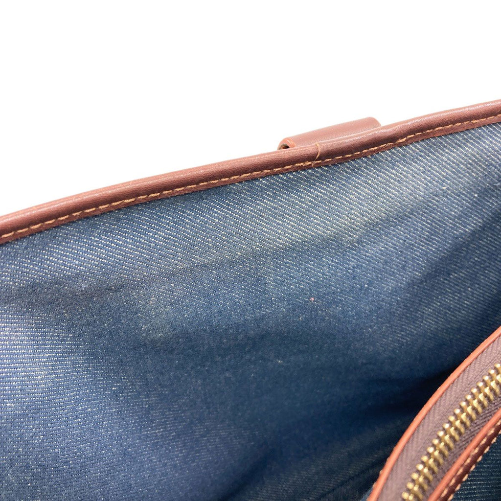 Celine Boogie Bag Handbag Denim Leather — view 9