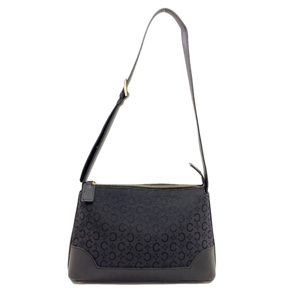 Celine C Saluki Shoulder Bag Canvas