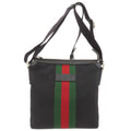 Gucci Long Shoulder Sherry Line Bag Canvas Leather