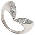 Dior Diamond Ring Silver