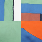 Hermes Carre 70 Silk Is This a Love Story? Scarf Orange Green — view 9