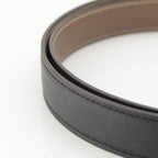 Hermes Molle Leather Reversible Belt Noir Etoupe 75 — view 7