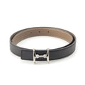 Hermes Molle Leather Reversible Belt Noir Etoupe 75