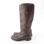 Louis Vuitton Leather Long Boots Brown — view 3