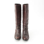 Louis Vuitton Leather Long Boots Brown — view 2