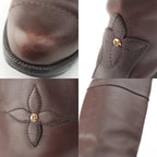 Louis Vuitton Leather Long Boots Brown — view 8