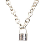 Tiffany & Co 925 Cadena Lock Chain Necklace Silver