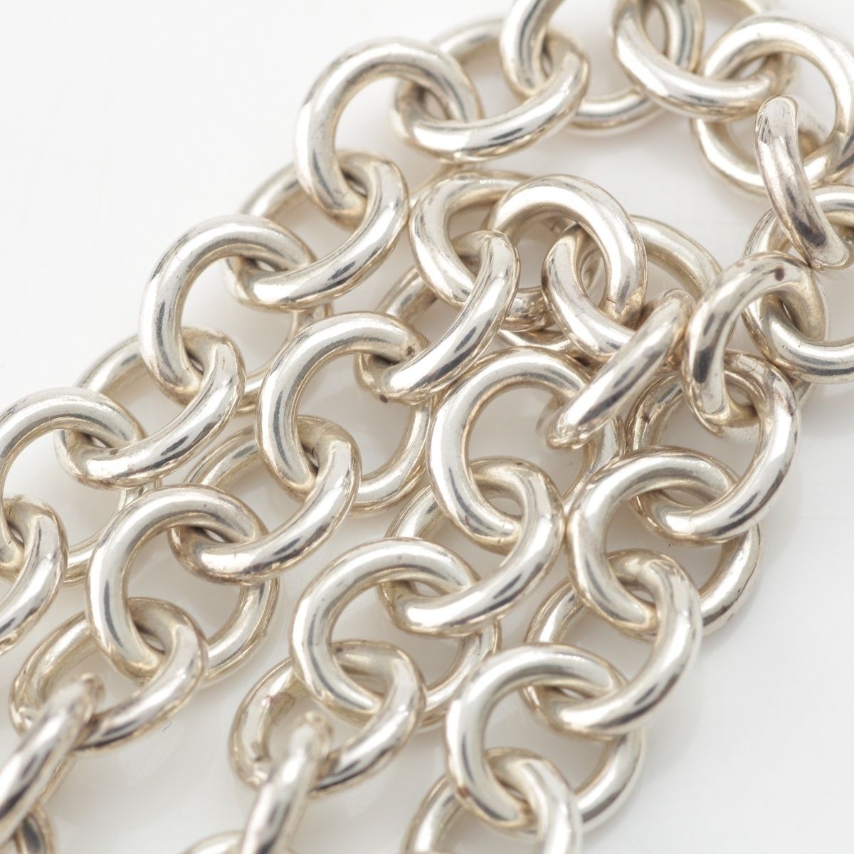 Tiffany & Co 925 Cadena Lock Chain Necklace Silver — view 6