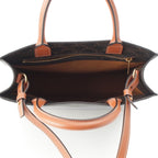 Celine Vertical Cover Small Leather 2-Way Tote Triomphe Tan Brown — view 6