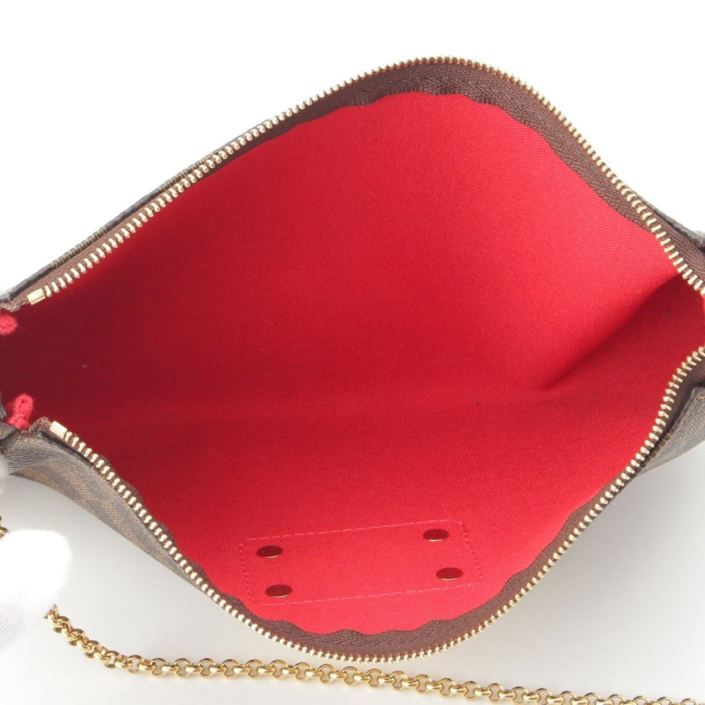 Louis Vuitton Damier Pouch Shoulder Bag Brown — view 6