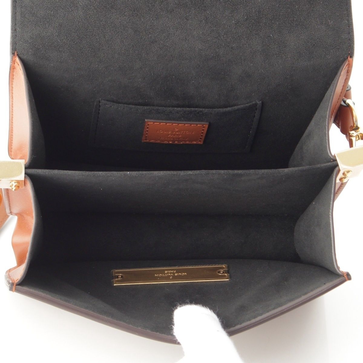 Louis Vuitton Dauphine Mini Monogram Reverse 2-Way Shoulder Clutch Brown — view 7