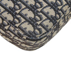 Dior Oblique Saddle Logo Jacquard Crossbody Shoulder Bag Black Beige Canvas — view 8
