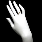 Tiffany & Co Channel Setting Ring Half Diamond 18k YG 750 — view 8
