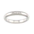 Tiffany & Co Stacking Band Ring Diamond Pt Platinum — view 2