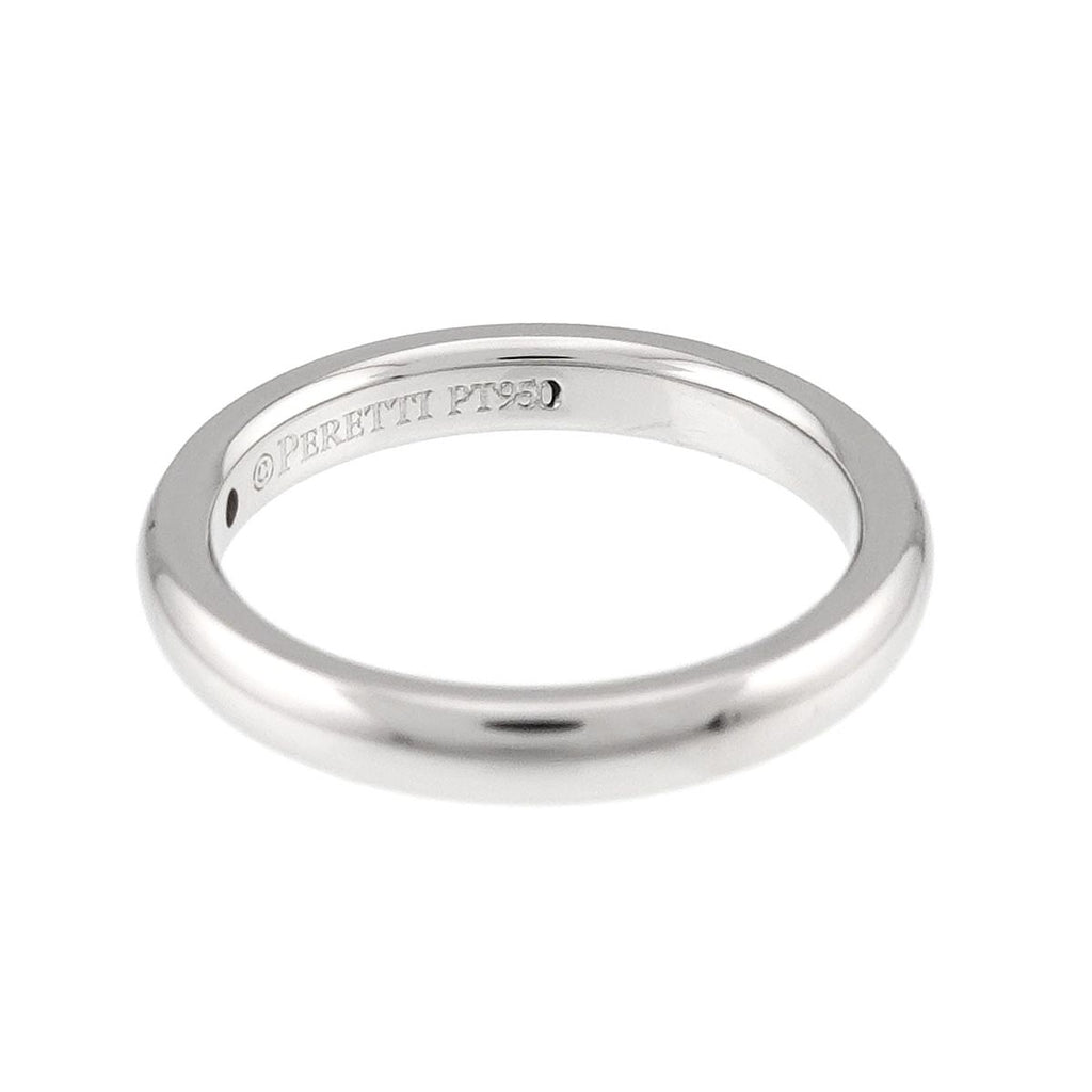 Tiffany & Co Stacking Band Ring Diamond Pt Platinum — view 4