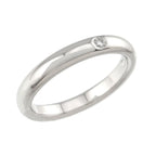 Tiffany & Co Stacking Band Ring Diamond Pt Platinum — view 5