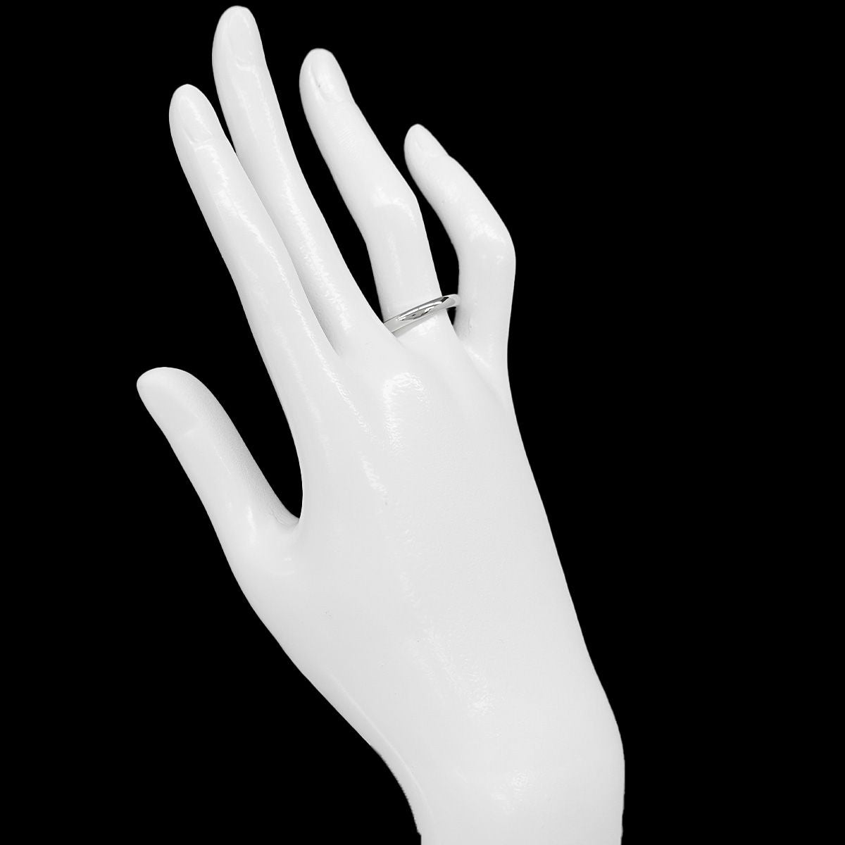 Tiffany & Co Stacking Band Ring Pt Platinum — view 6