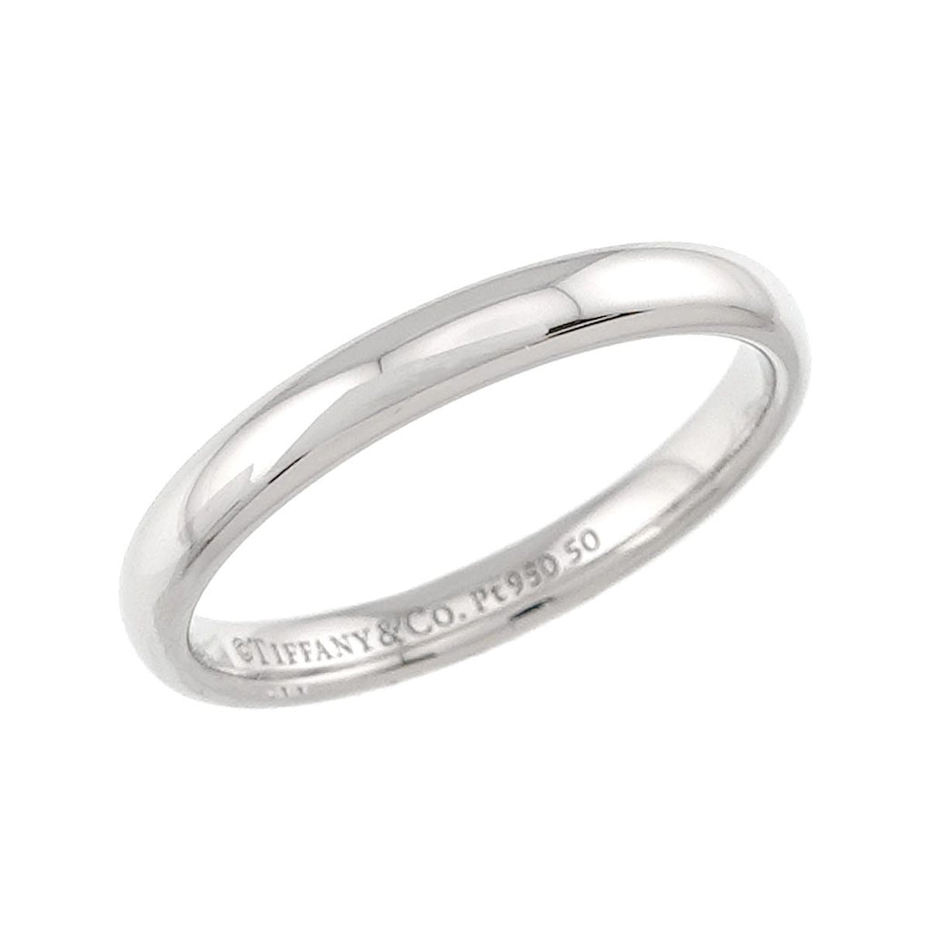 Tiffany & Co Forever Band Ring Pt Platinum Stacking — view 4