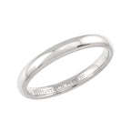 Tiffany & Co Forever Band Ring Pt Platinum Stacking — view 4