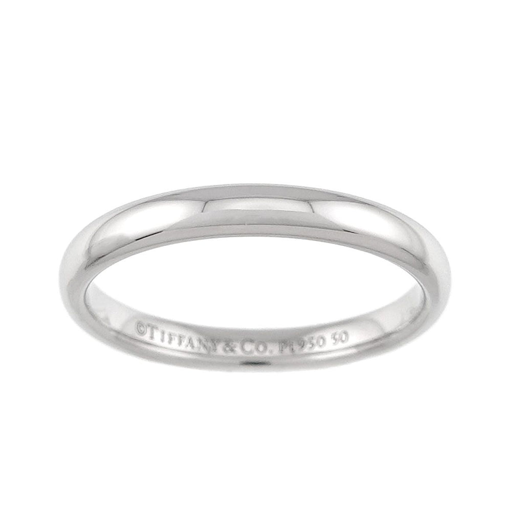 Tiffany & Co Forever Band Ring Pt Platinum Stacking — view 2