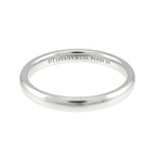Tiffany & Co Forever Band Ring Pt Platinum Stacking — view 3