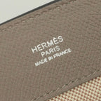 Hermes Maxi Box Cabas 30 Tote Color Epsom Gray Asphalt Silver Handbag — view 7