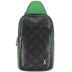 Louis Vuitton Avenue Sling Bag PM Monogram Eclipse Canvas Bamb Green Black