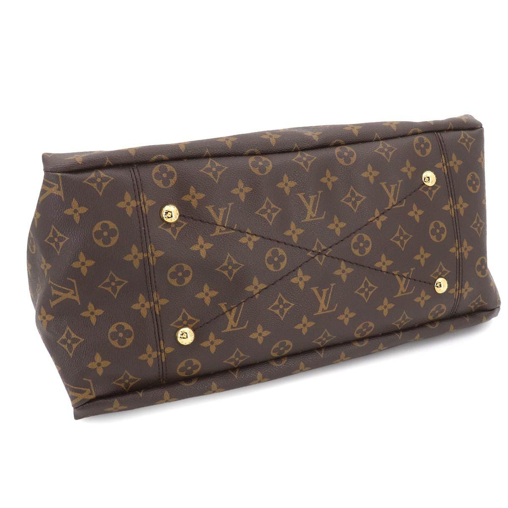 Louis Vuitton Monogram Artsy Shoulder Bag Brown Gold — view 4